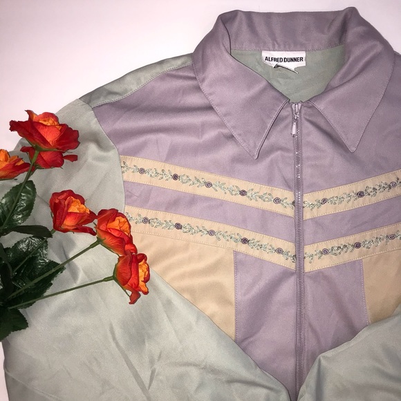 Vintage pastel floral granny core track jacket - Picture 5 of 9